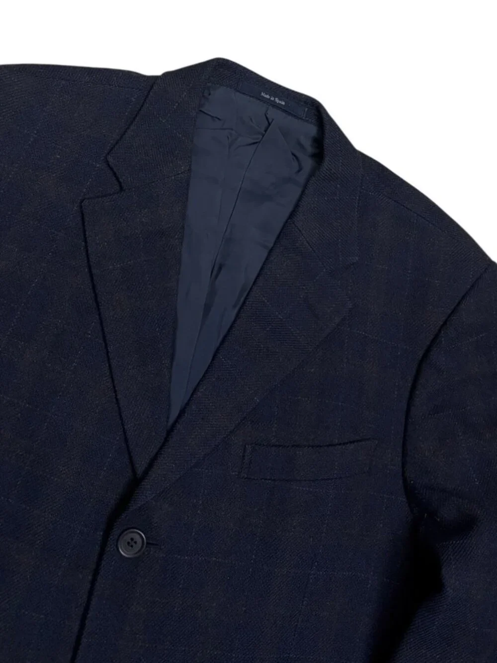 $4000 ZEGNA Luxury Designer Plaid Blue WOOL Business Blazer Jacket Mens 44R